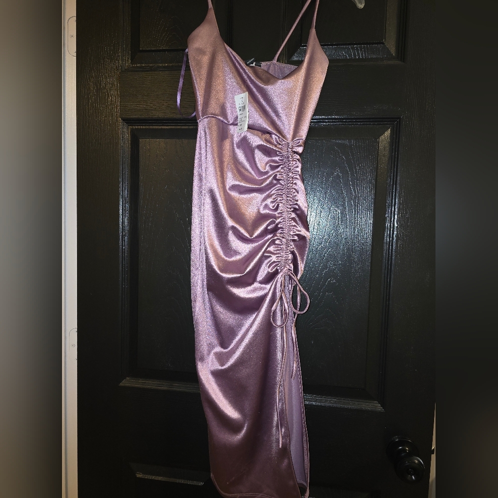 Windsor Lavender Satin Dress.. NEW WITH TAGS